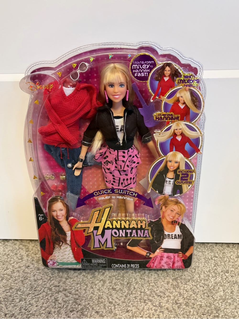 2009 Disney Hannah Montana Quick Switch Miley To Hannah Doll